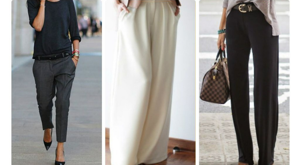 Модели брюк для женщин с широкими бедрами и узкой талией